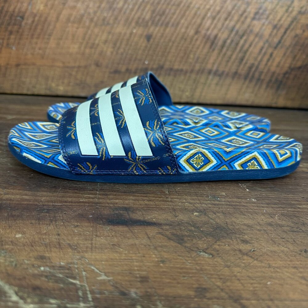 adidas Adilette Comfort Slide Sandal Night Indigo Men's 7/Women's 8 - Picture 2 of 11